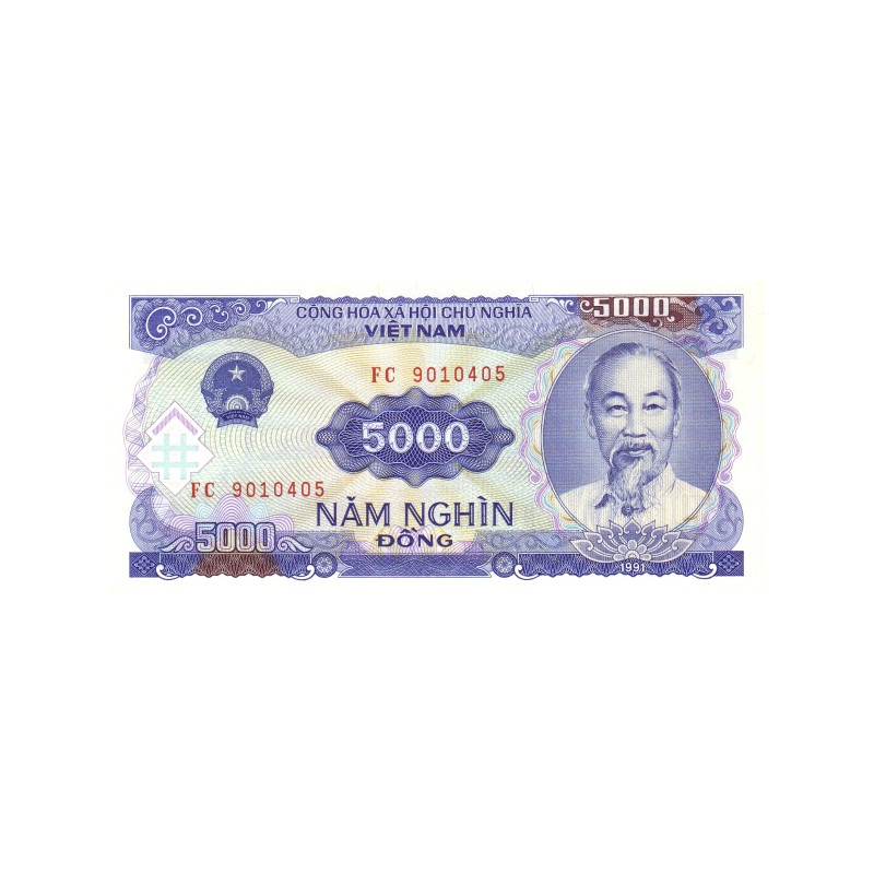 Vietnam 5000 Dong 1991 P-108