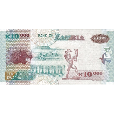 Zambia 10000 Kwacha 2012 P-46h
