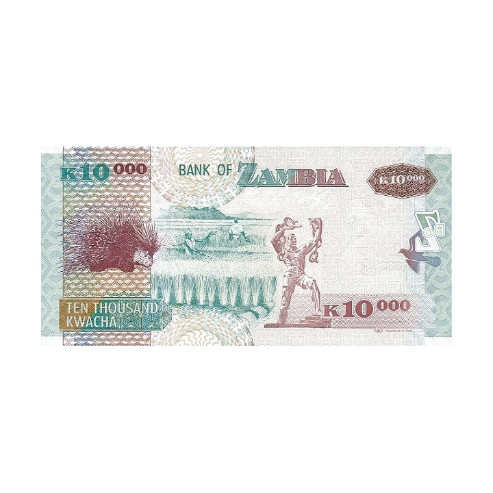 Zambia 10000 Kwacha 2012 P-46h
