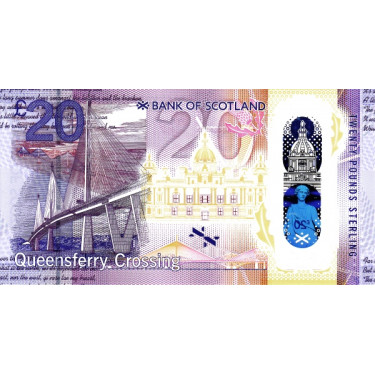 Skottland 20 Pounds 2020 - Jubileumssedel Queensferry Crossing