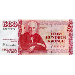 Iceland 500 Kronur 2001 P-58a3