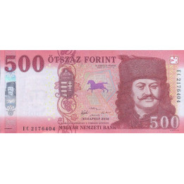Ungern 500 Forint 2018 P-new