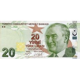 Turkey 20 Lira 2009 P-224c