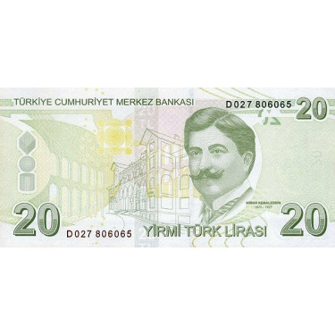 Turkey 20 Lira 2009 P-224c