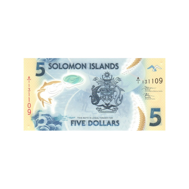 Salomonöarna 5 Dollars 2019 P-new
