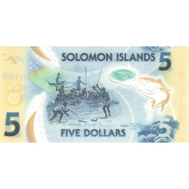 Solomon Islands 5 Dollars 2019 P-new