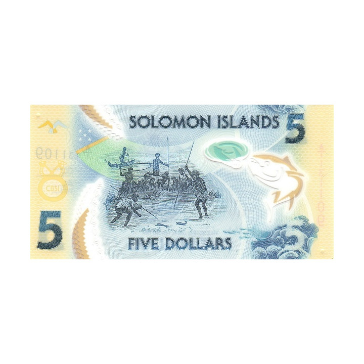 Solomon Islands 5 Dollars 2019 P-new