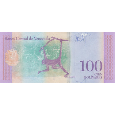 Venezuela 100 Bolivares 18 Mayo 2018 P-106