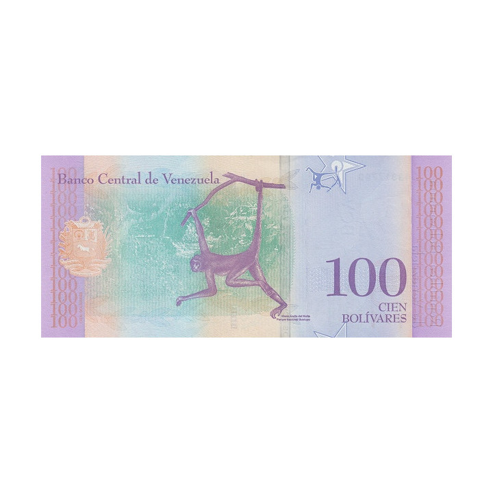 Venezuela 100 Bolivares 18 Mayo 2018 P-106