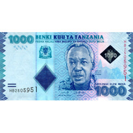 Tanzania 1000 Shillings 2019 P-41c