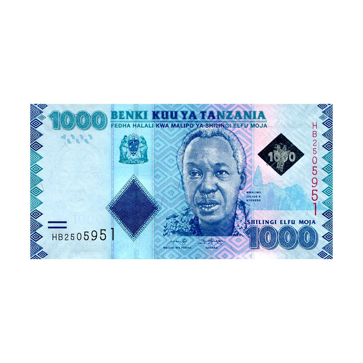 Tanzania 1000 Shillings 2019 P-41c