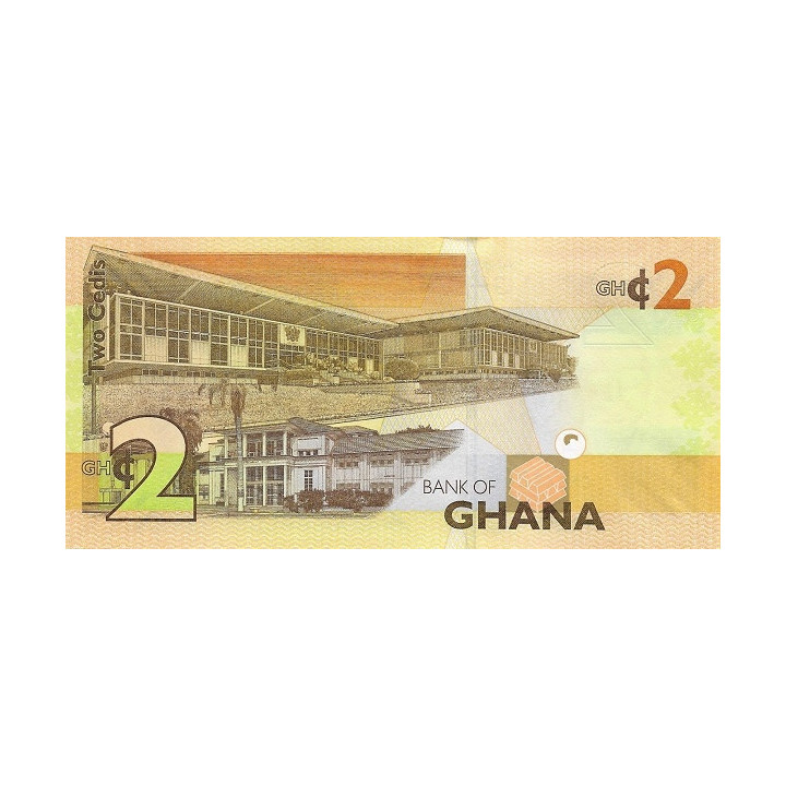 Ghana 2 Cedis 2017 P-37Ae
