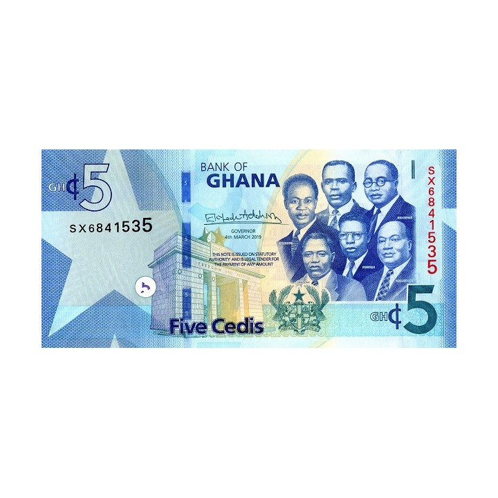 Ghana 5 Cedis 2019 P-46