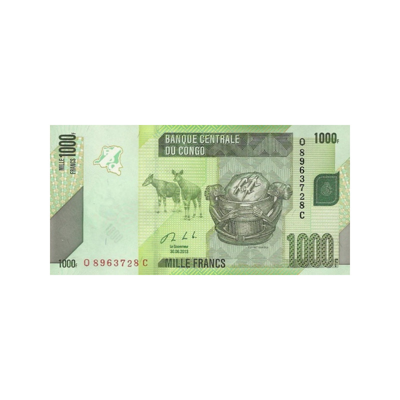 Congo 1000 Francs 2013 P-101b
