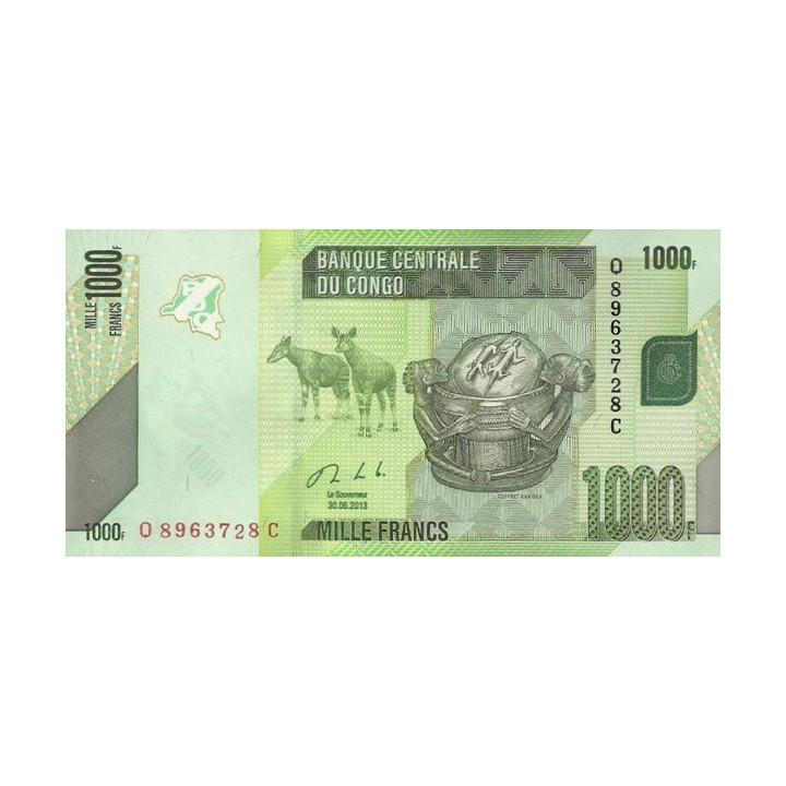 Congo 1000 Francs 2013 P-101b