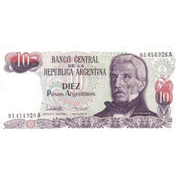 Argentina 10 Pesos 1983 P-313a2