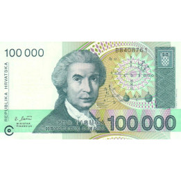 Kroatien 100 000 Dinara 1993 P-27