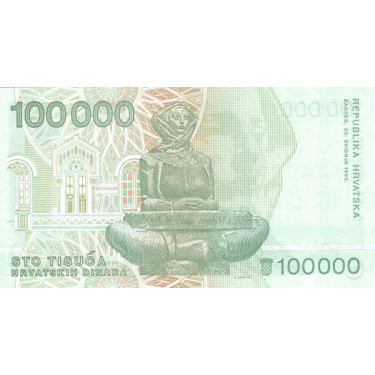 Kroatien 100 000 Dinara 1993 P-27