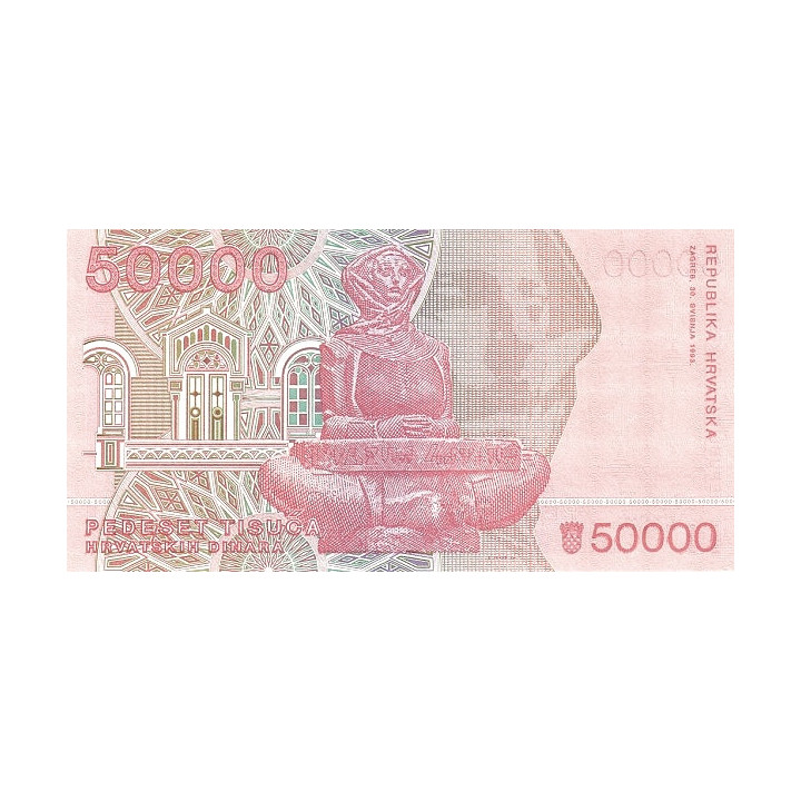 Kroatien 50 000 Dinara 1993 P-26