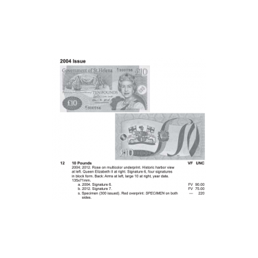 Saint Helena 10 Pounds 2012 P-12b