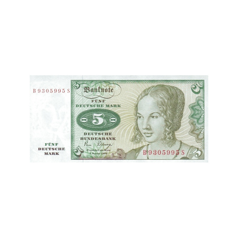 Germany 5 Deutsche Mark 1980 P-30b1