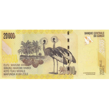 Congo 20 000 Francs 2013 P-104b