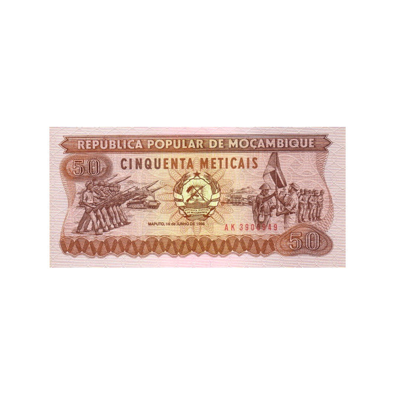 Mozambique 50 Meticais 1986 P-129b