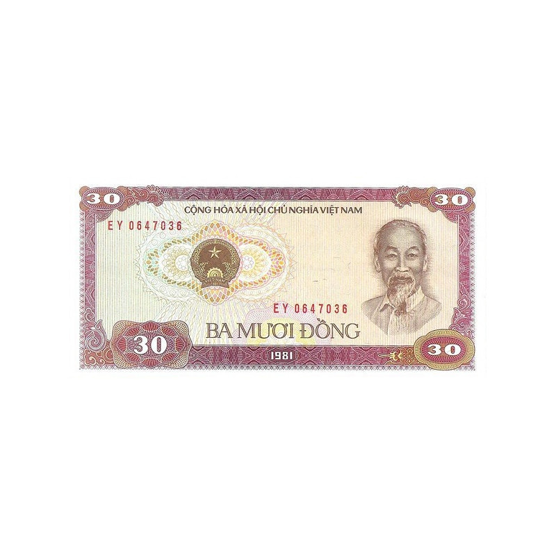 Vietnam 30 Dong 1981 P-87a