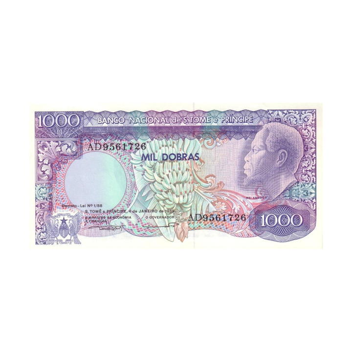 Sao Tome e Principe 1000 Dobras 1989 P-62