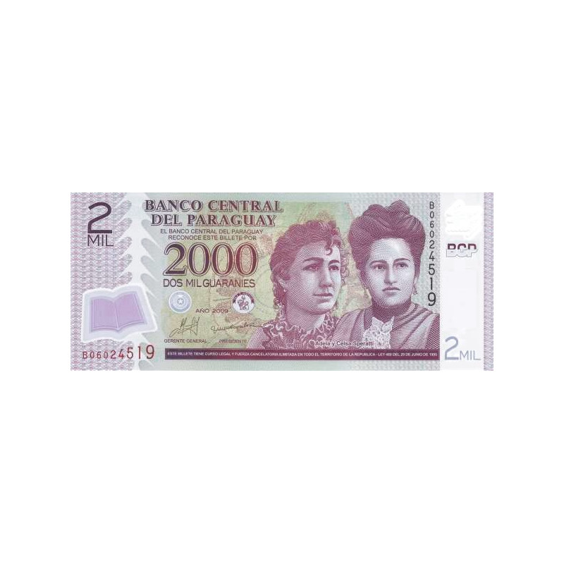 Paraguay 2000 Guaranies 2009 P-228b