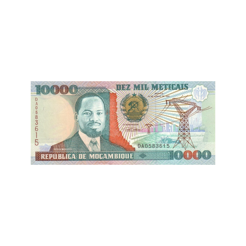 Mozambique 10000 Meticais 1991 P-137
