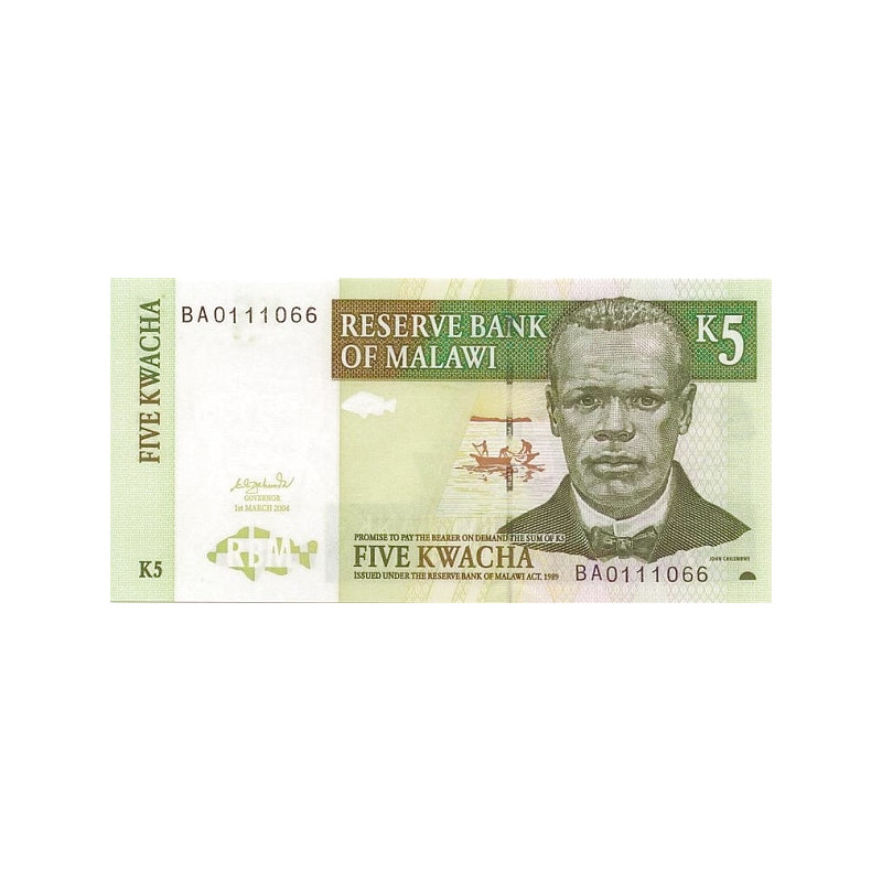 Malawi 5 Kwacha 2004 P-36b