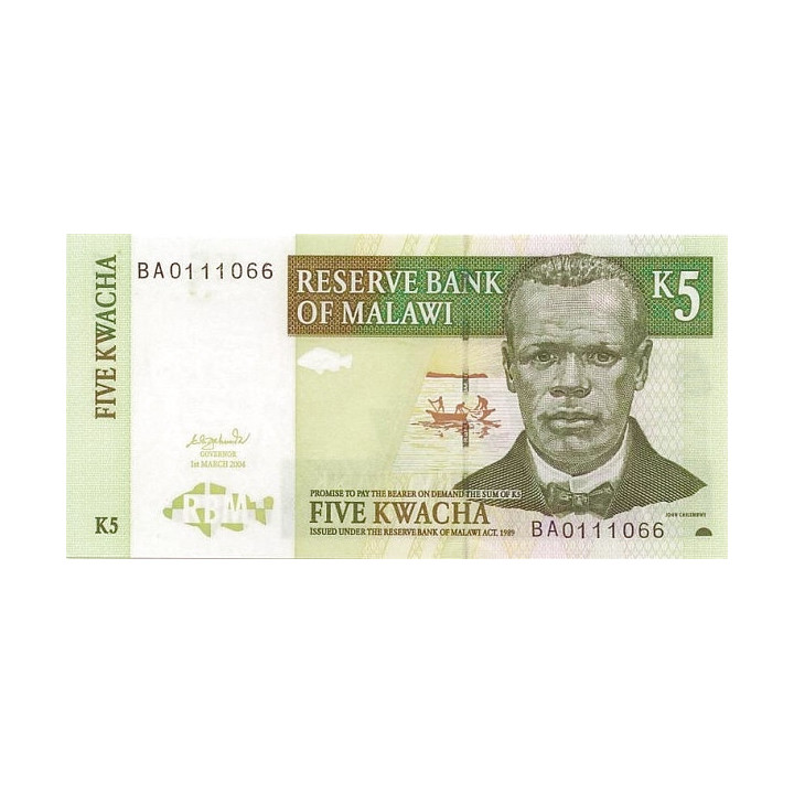 Malawi 5 Kwacha 2004 P-36b