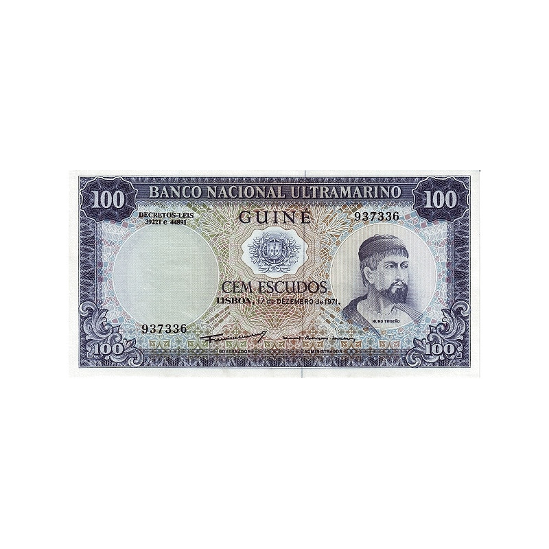 Portuguese Guinea 100 Escudos 1971 P-45a5