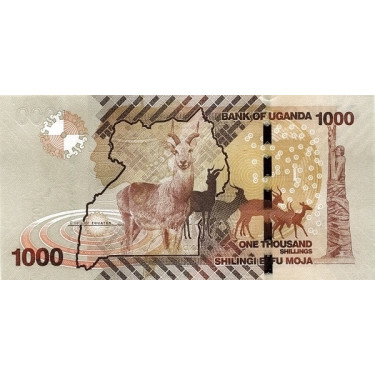 Uganda 1000 Shillings 2015 P-49d