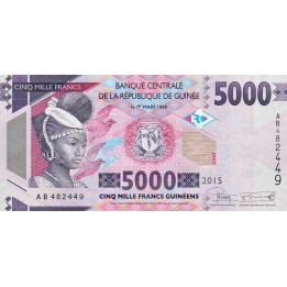 Guinea 5000 Francs 2015 P-49