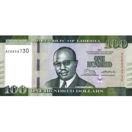 Liberia 100 Dollars 2017 P-35b