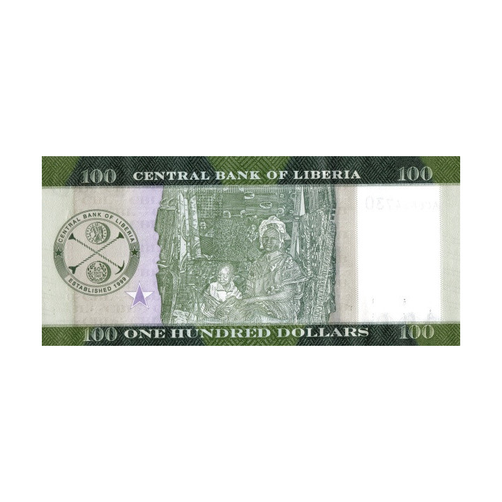 Liberia 100 Dollars 2017 P-35b