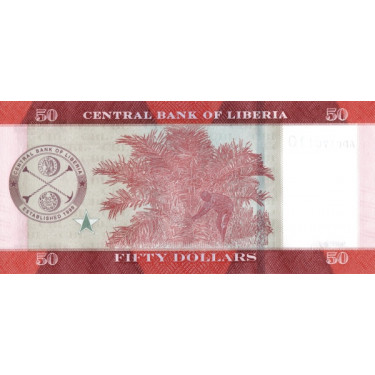 Liberia 50 Dollars 2017 P-34b