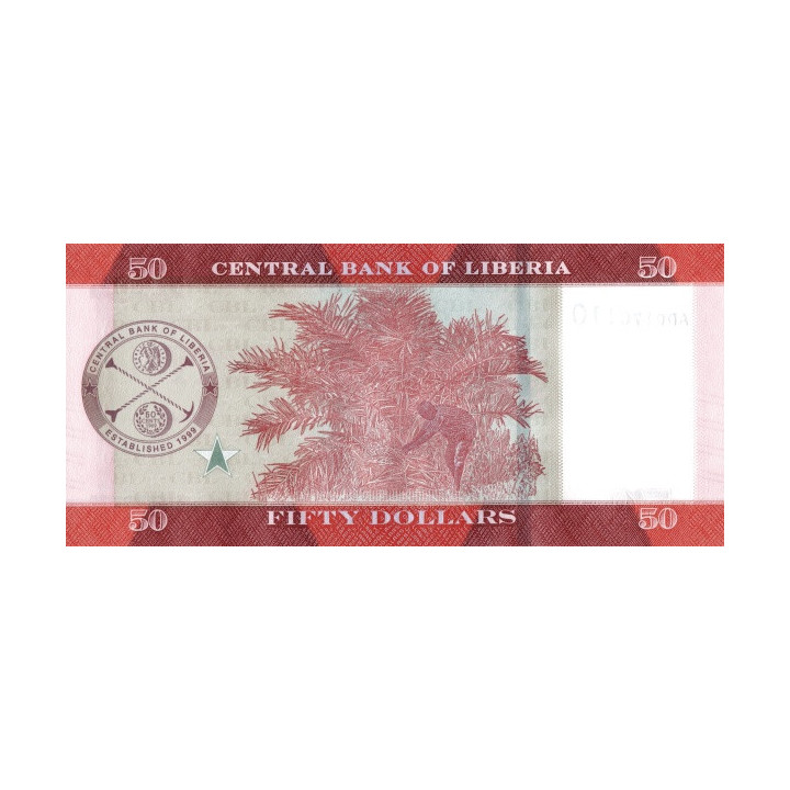 Liberia 50 Dollars 2017 P-34b