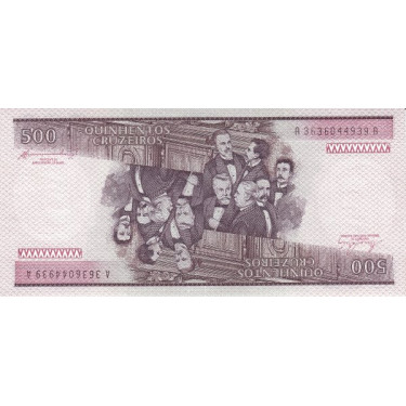 Brazil 500 Cruzeiros 1985 P-200b