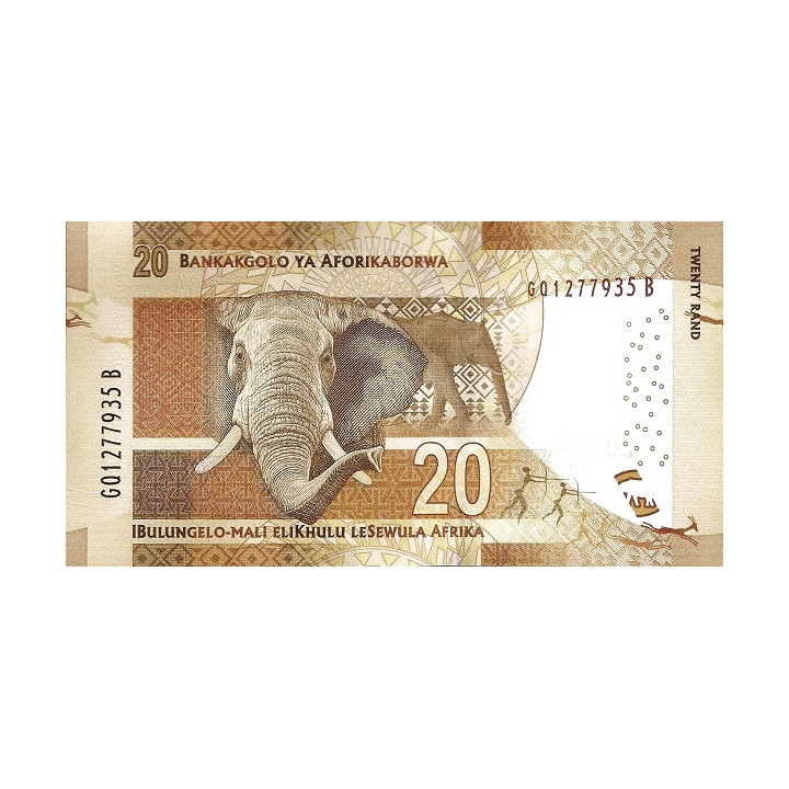Sydafrika 20 Rand ND 2015 P-139b