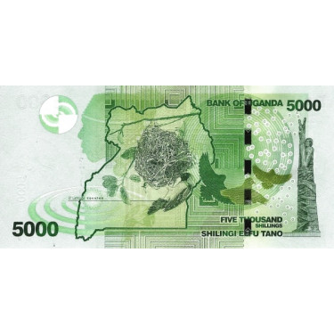 Uganda 5000 Shillings 2017 P-51e