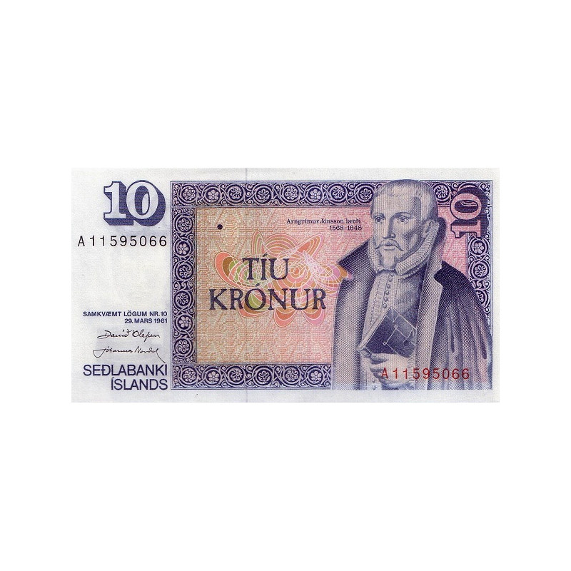 Island 10 Kronur 1981 P-48a Sign. 38