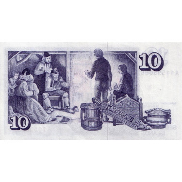 Iceland 10 Kronur 1981 P-48a Sign. 38