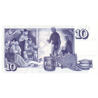 Iceland 10 Kronur 1981 P-48a Sign. 42