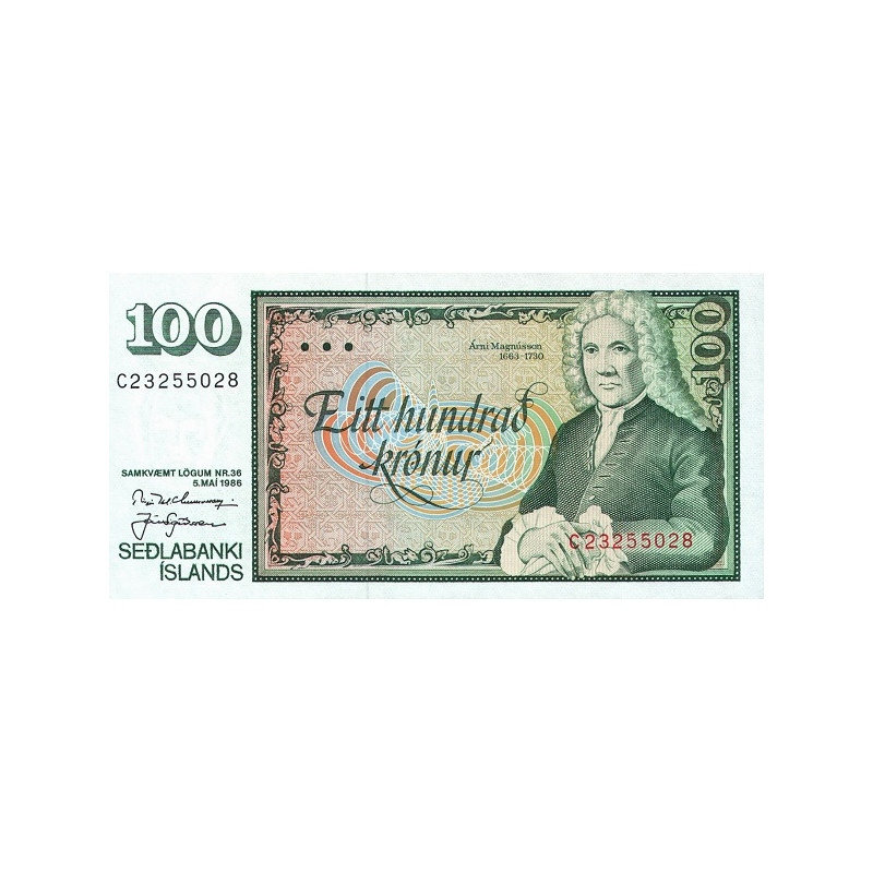 Iceland 100 Kronur 1994 P-54 Sign. 22