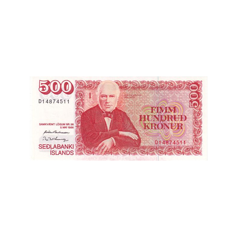 Island 500 Kronur 1993 P-55a not listed