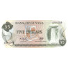Guyana 5 Dollars P-22f2 ND 1966-1992