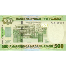 Rwanda 500 Francs 2004 P-30